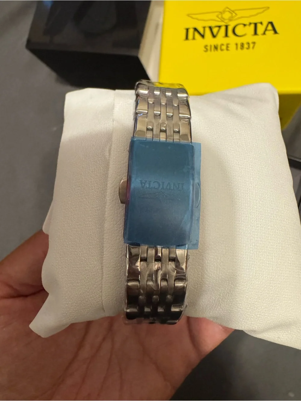 Invicta Silver Tone Women’s Stainless Steel Dress Watch with Crystal Markers